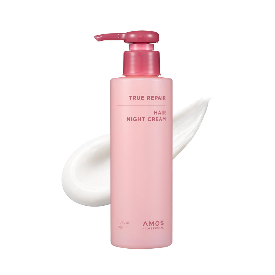 AMOS PROFESSIONAL tube front view showing product and volume benefit