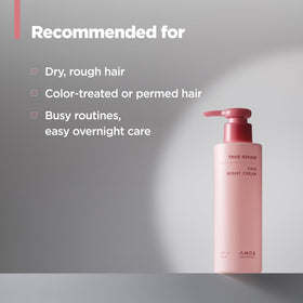 AMOS PROFESSIONAL label close-up showing usage directions and benefits