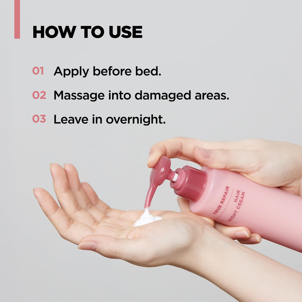 AMOS PROFESSIONAL in bedroom setup representing nightly hair routine