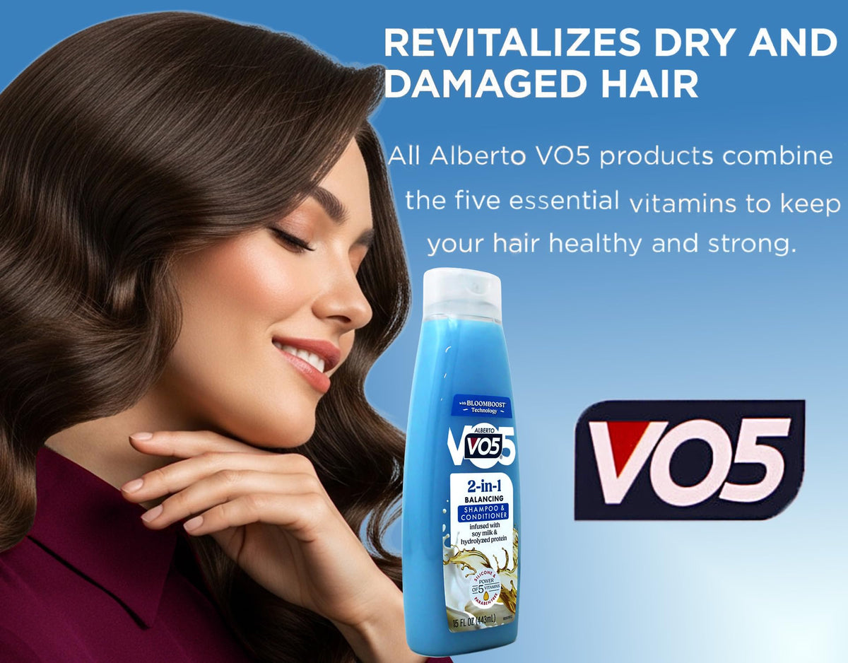 AMOTAOS Alberto VO5 label detail highlighting product information and ingredient clarity