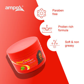 AmPro jar on bathroom counter in styling scene highlighting everyday use