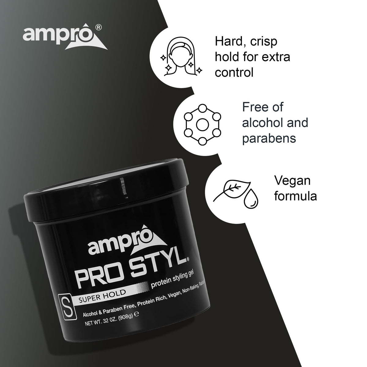 AmPro next to common objects showing 32 oz scale and value benefit