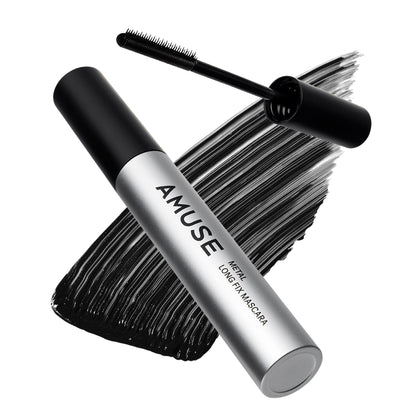 amuse front packaging showing product and sleek black tube benefits long wear