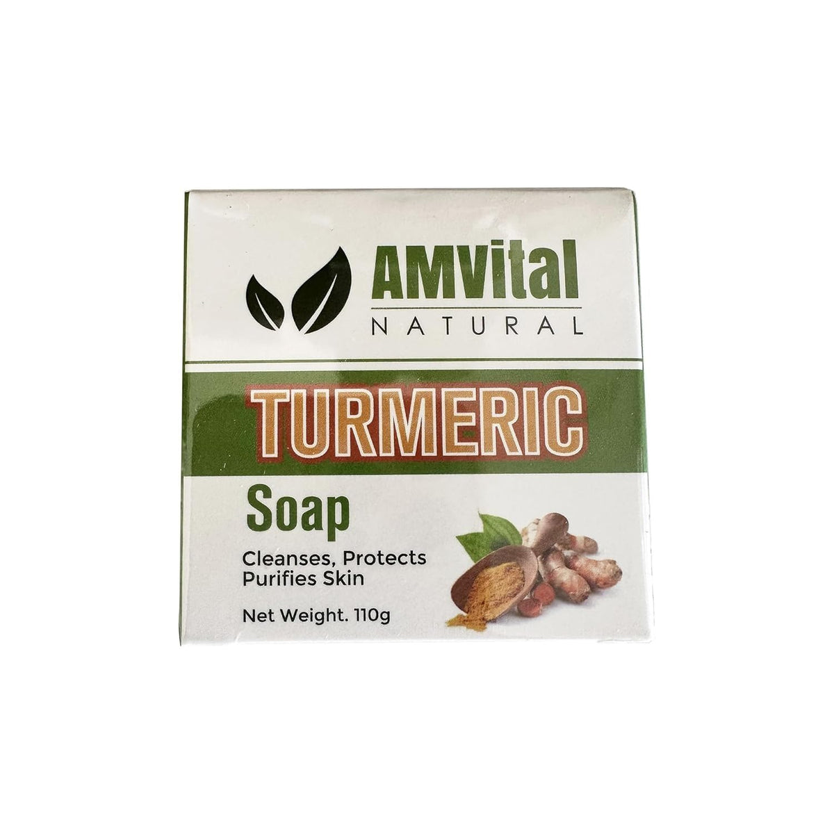 AMVital soap pack of four displayed to show value and consistent handmade quality