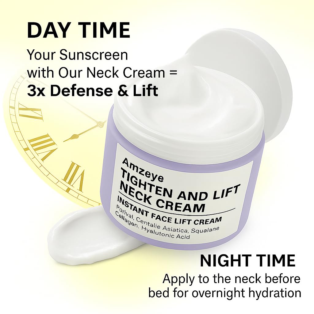 AMZEYE cream next to a ruler to show 1.7 fl oz size and travel-friendly benefit