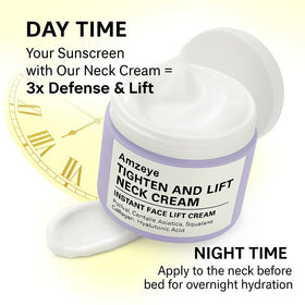 AMZEYE cream next to a ruler to show 1.7 fl oz size and travel-friendly benefit