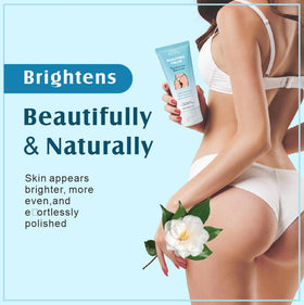 anal bleach applied to underarm demonstrating gentle brightening and hydration