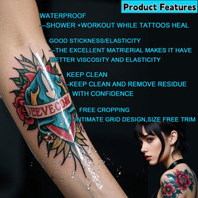 ANAMPION bandage on skin in shower scene for everyday protection