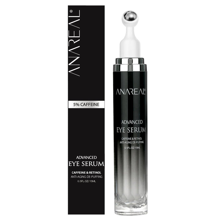 ANAREAL front packaging and roller showing product and benefit of targeted application