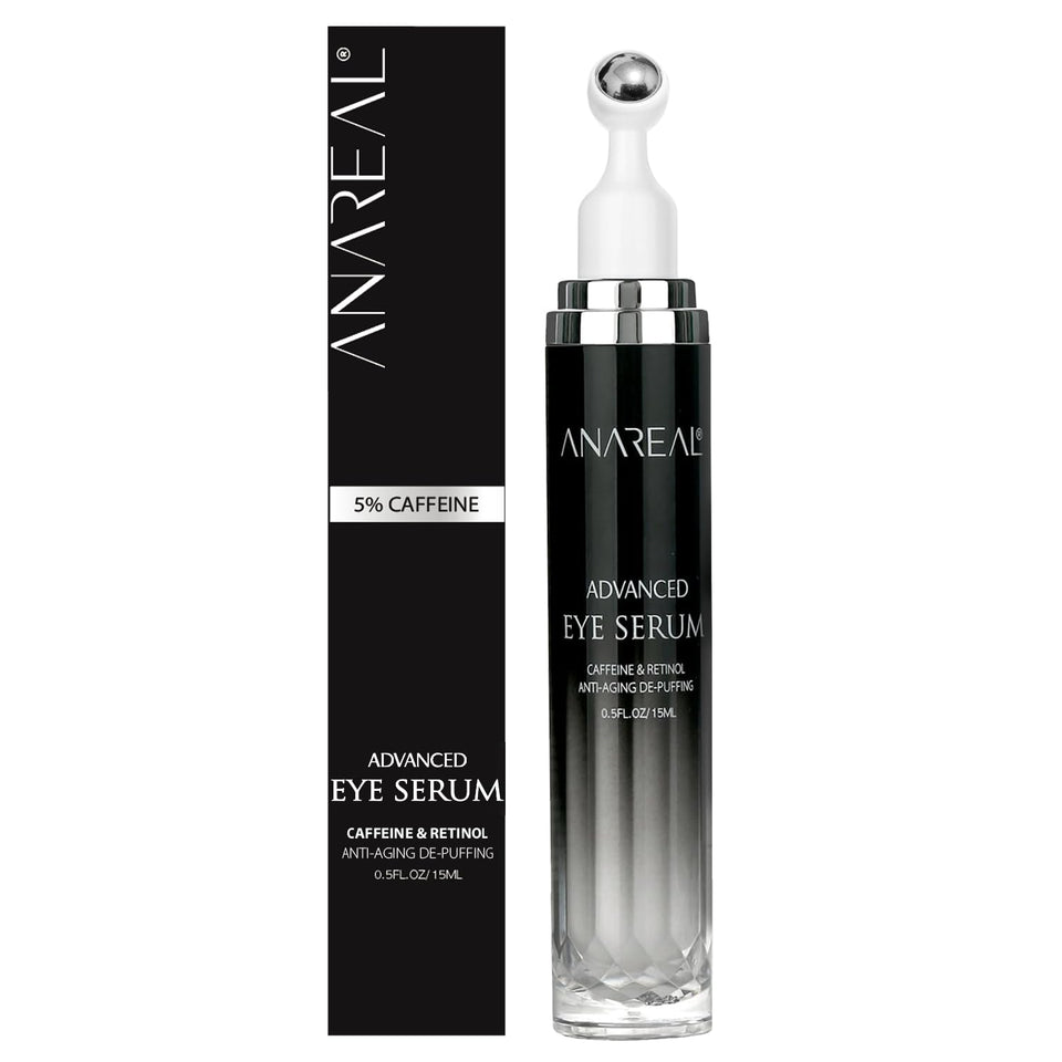 ANAREAL front packaging and roller showing product and benefit of targeted application