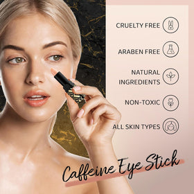 ANAREAL ingredients label detail featuring caffeine and retinol information