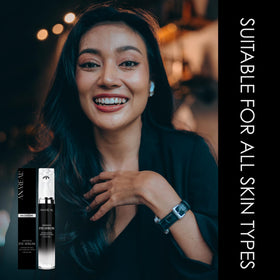 ANAREAL in nighttime skincare setting showing calming pre-sleep ritual benefit