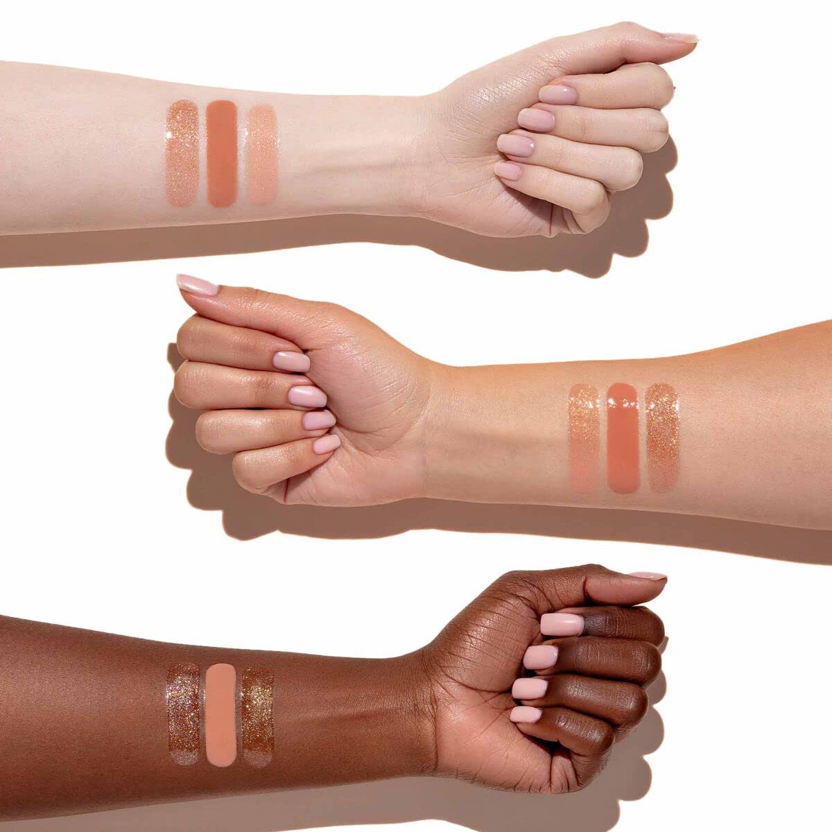 Anastasia Beverly Hills gloss texture swirled on hand highlighting high-pigment, reflective finish and non-sticky feel