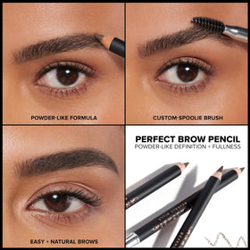 Anastasia Beverly Hills before and after brows showing fuller natural shape