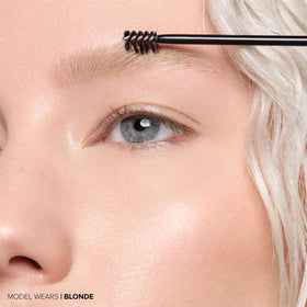 Anastasia Beverly Hills before and after brows showing added fullness and definition