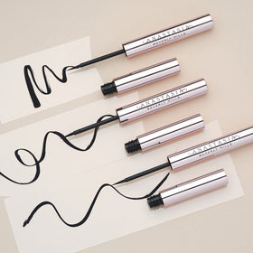 Anastasia Beverly Hills liner beside a coin showing compact size and travel convenience