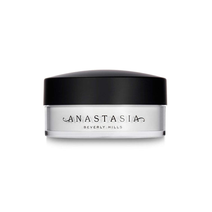Anastasia Beverly Hills jar front view showing label and elegant packaging benefit: clear product ID
