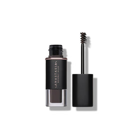 Anastasia Beverly Hills front packaging showing compact travel-sized brow gel and benefits