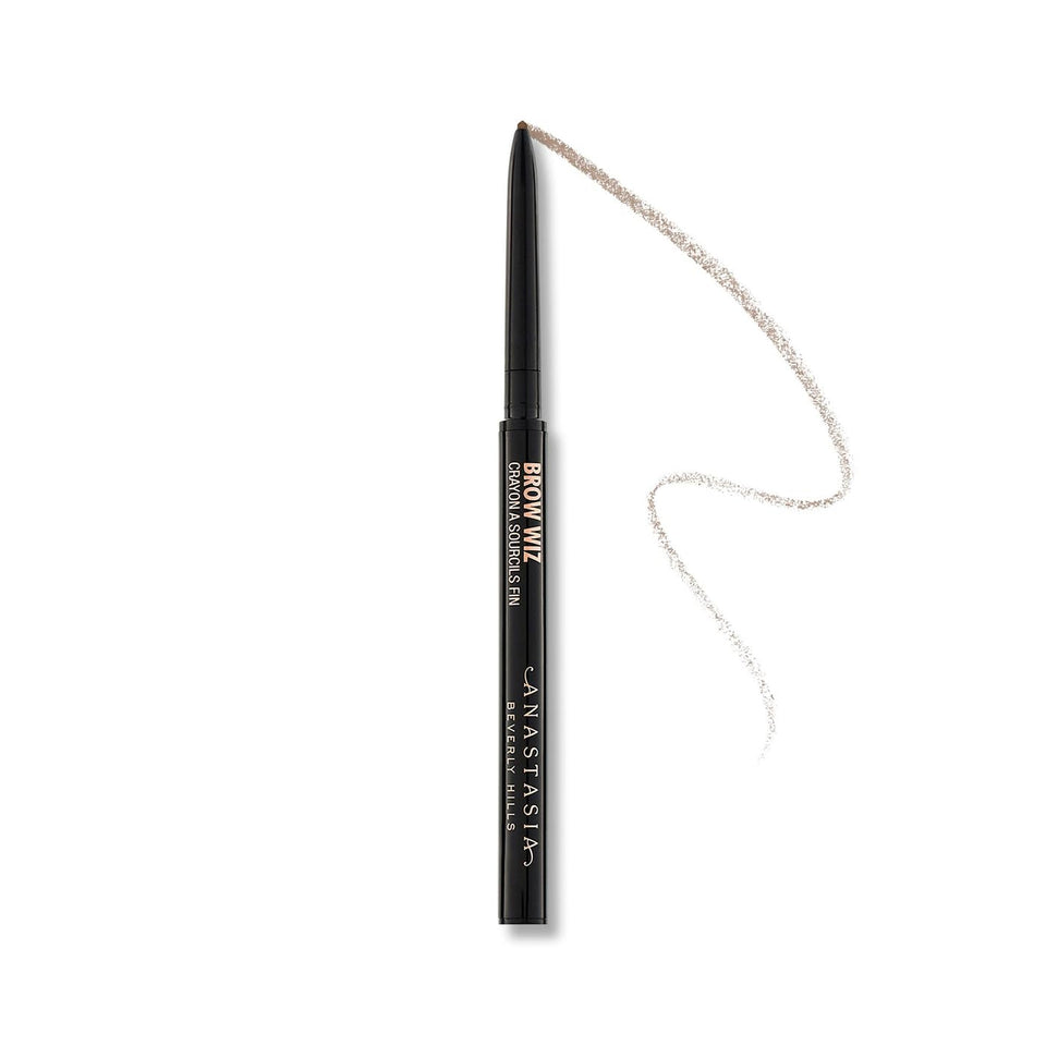 Anastasia Beverly Hills front packaging showing compact brow pencil, ideal for travel