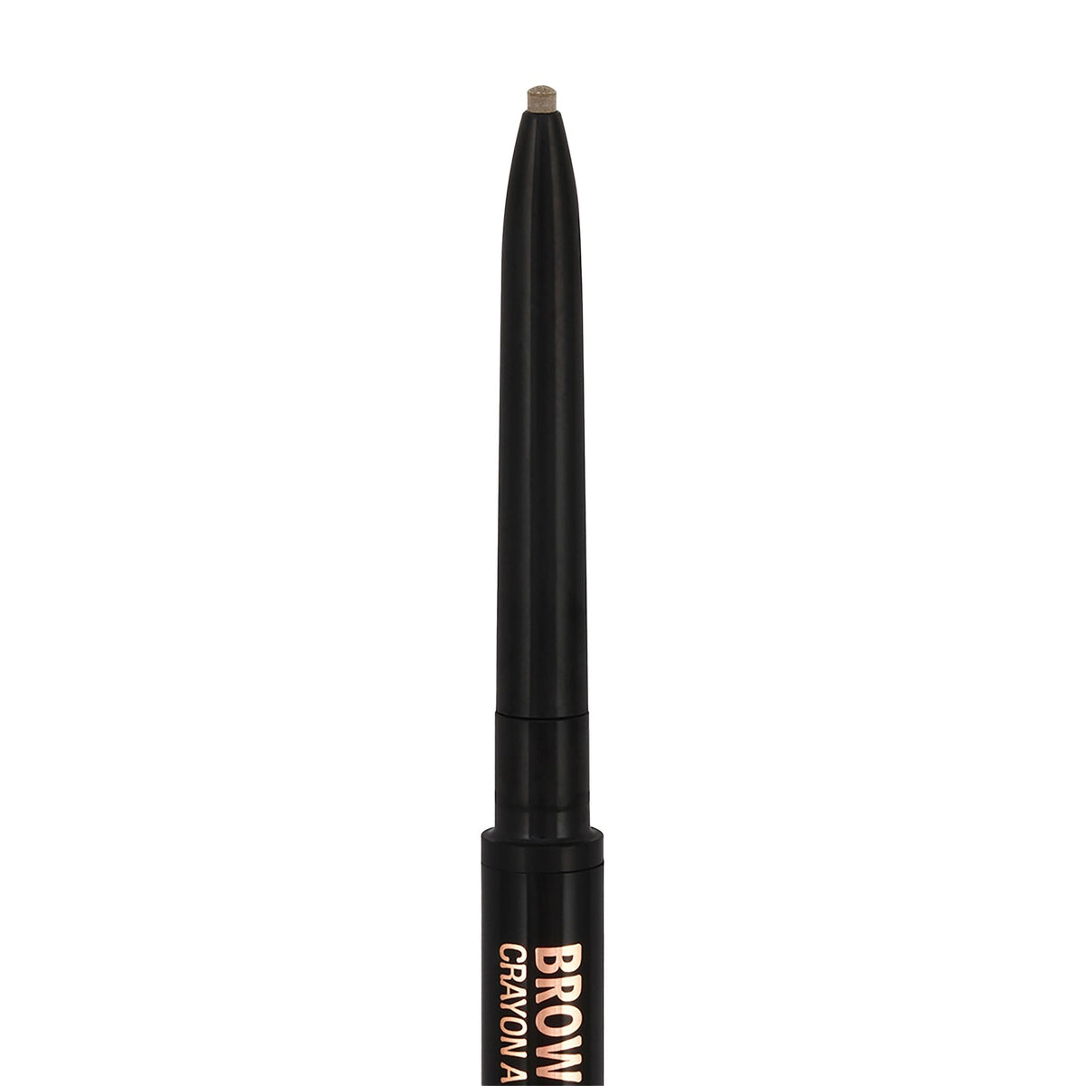 Anastasia Beverly Hills pencil tip close-up showing 1mm micro-tip for precise strokes