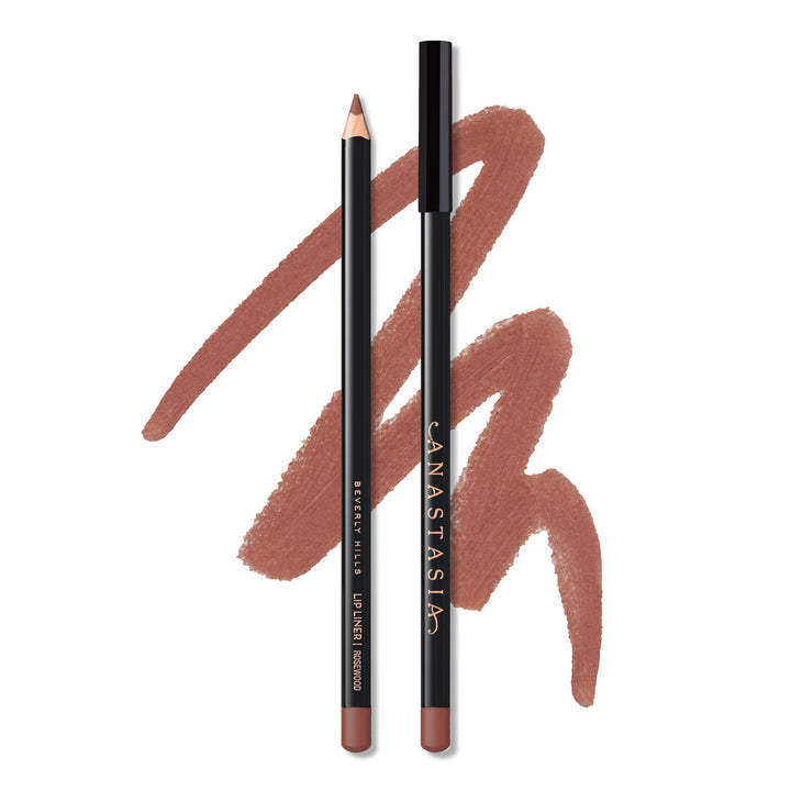 Anastasia Beverly Hills Rosewood front packaging showing pencil and branded finish, precise shaping benefit