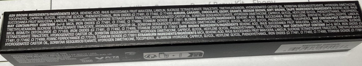 Anastasia Beverly Hills Rosewood length comparison next to ruler, shows portable size and sharpenable design