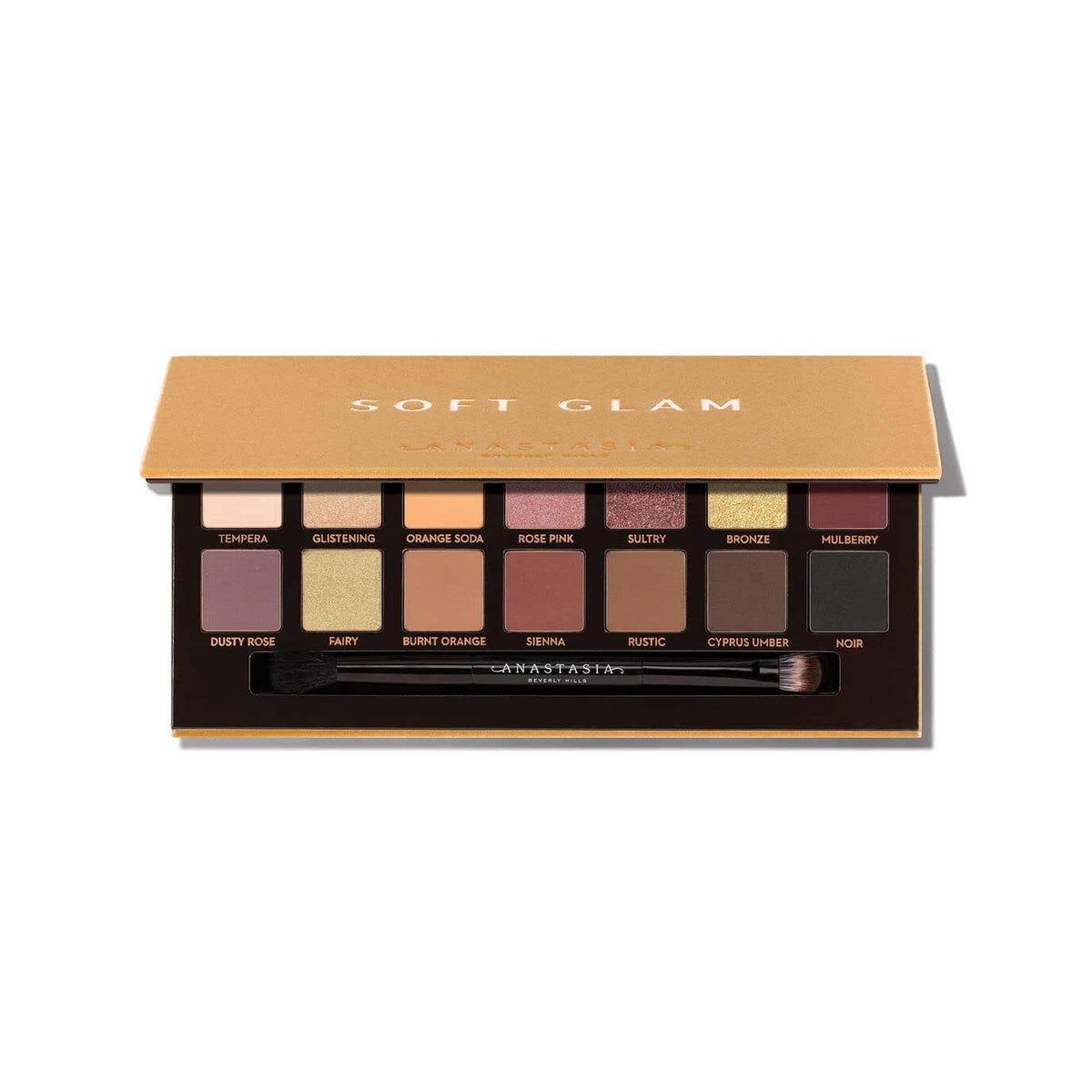 Anastasia Beverly Hills closed velvet compact showing travel-friendly design and protection