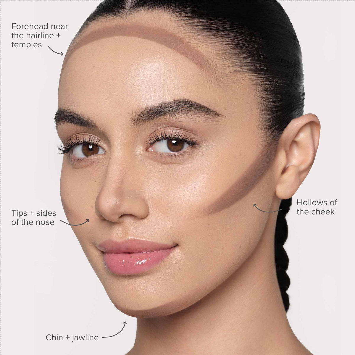 Anastasia Beverly Hills hand applying stick for quick on-the-go sculpting and precision