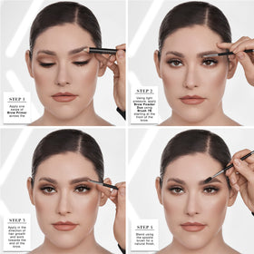 Anastasia Beverly Hills compact held in hand to show size and travel-friendly benefit
