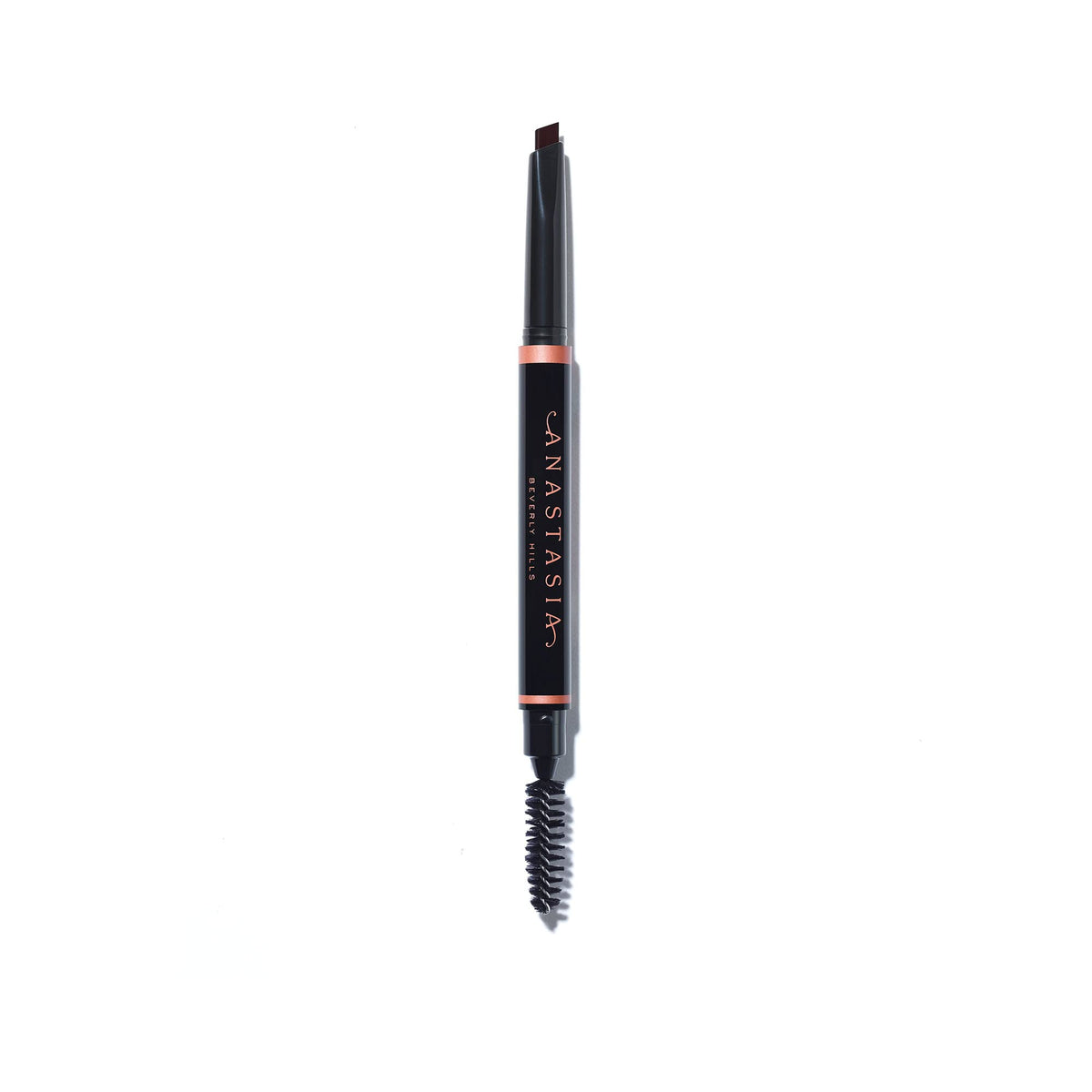 Anastasia Beverly Hills Brow Definer front view showing ebony shade and compact design benefit: easy identification