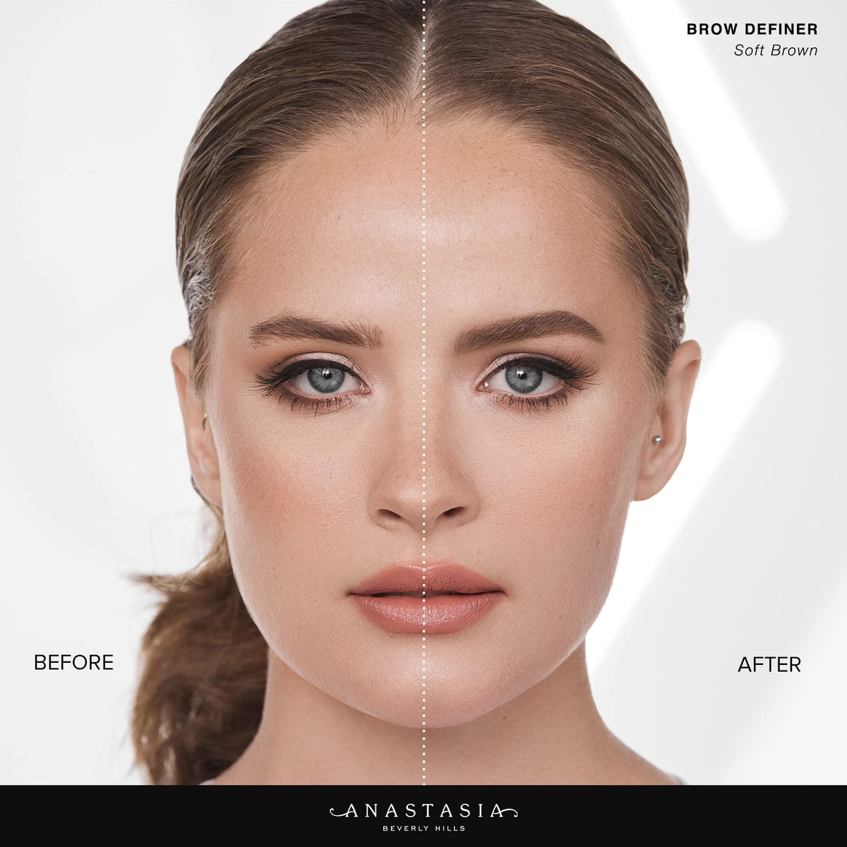 Anastasia Beverly Hills Brow Definer held in hand for effortless on-the-go application