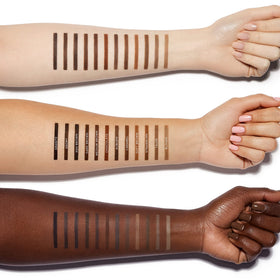 Anastasia Beverly Hills chocolate shade swatch showing true color payoff
