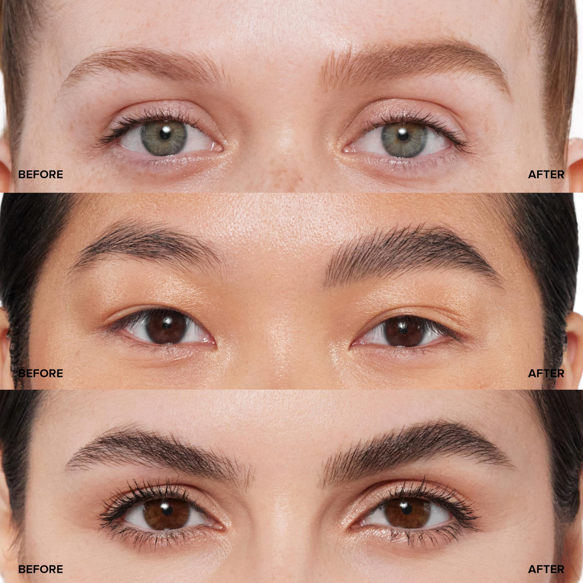 Anastasia Brow Definer texture strokes on skin illustrating buildable medium brown coverage