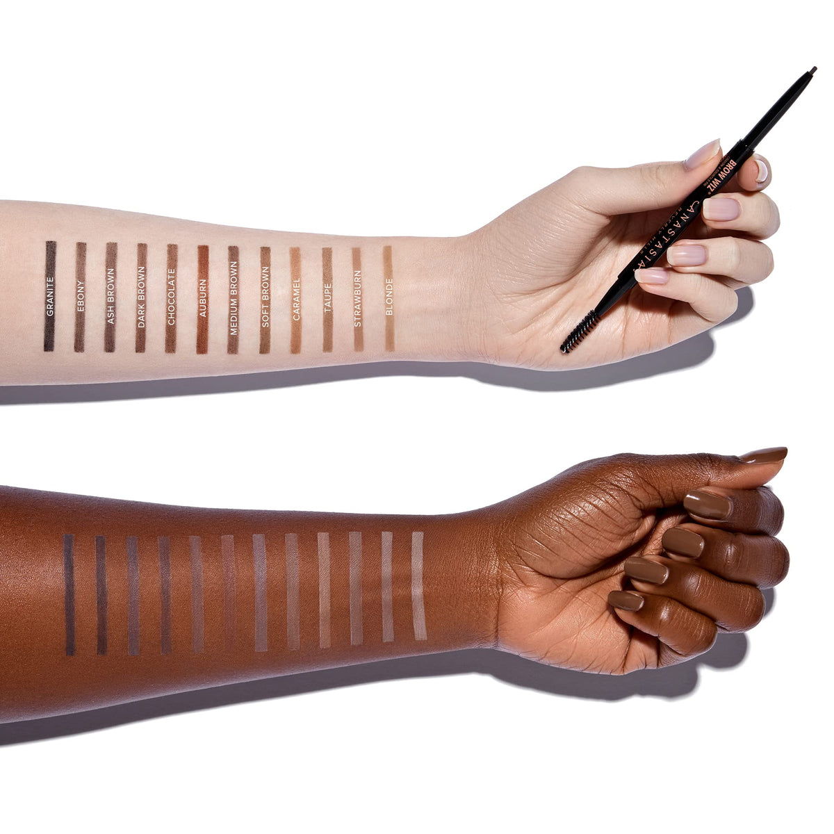 Anastasia Brow Wiz Medium Brown core visible for shade identification