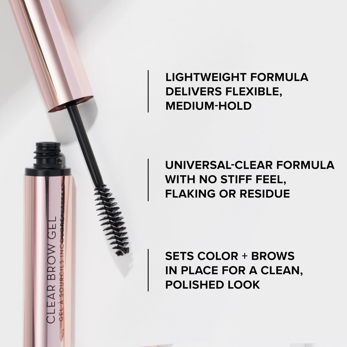Anastasia Beverly Hills before and after brows showing fuller look