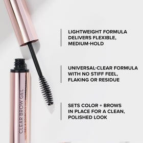 Anastasia Beverly Hills before and after brows showing fuller look