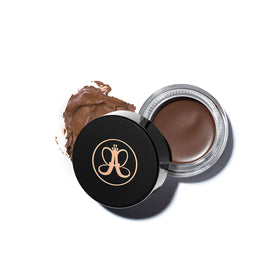 Anastasia Beverly Hills jar front showing auburn shade and durable lid benefit