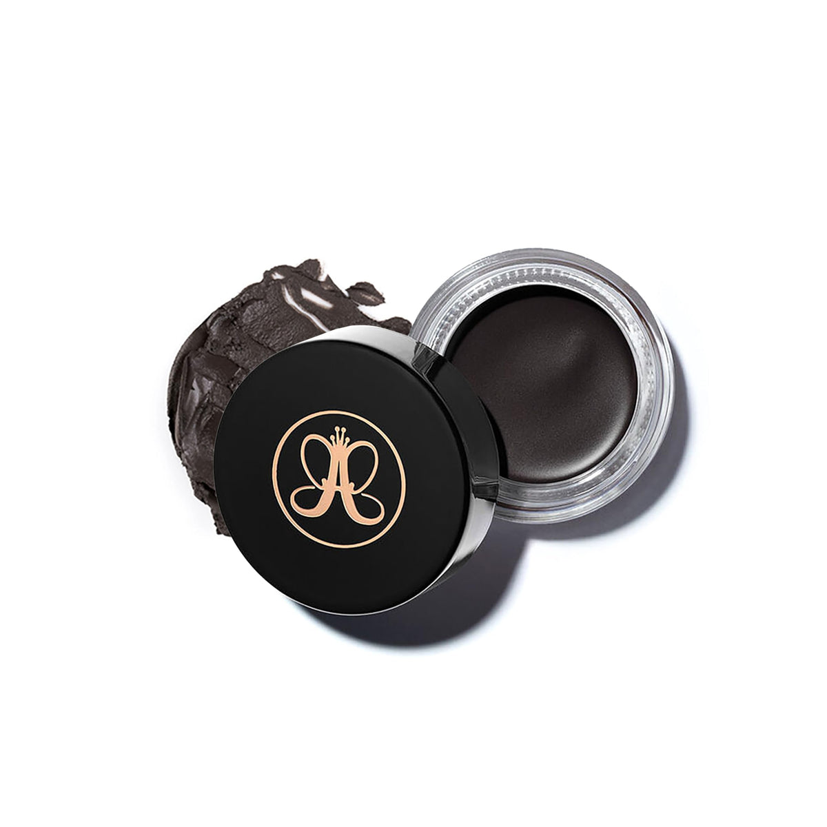 Anastasia Beverly Hills jar front view showing product and shade Granite benefit: clear shade identification