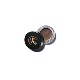 Anastasia Beverly Hills jar front view showing pomade and clear branding with lasting hold