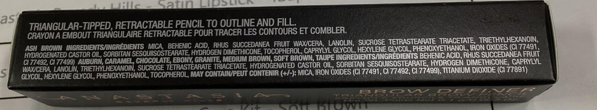 Anastasia Beverly Hills pencil inside a purse showing easy touch-up convenience