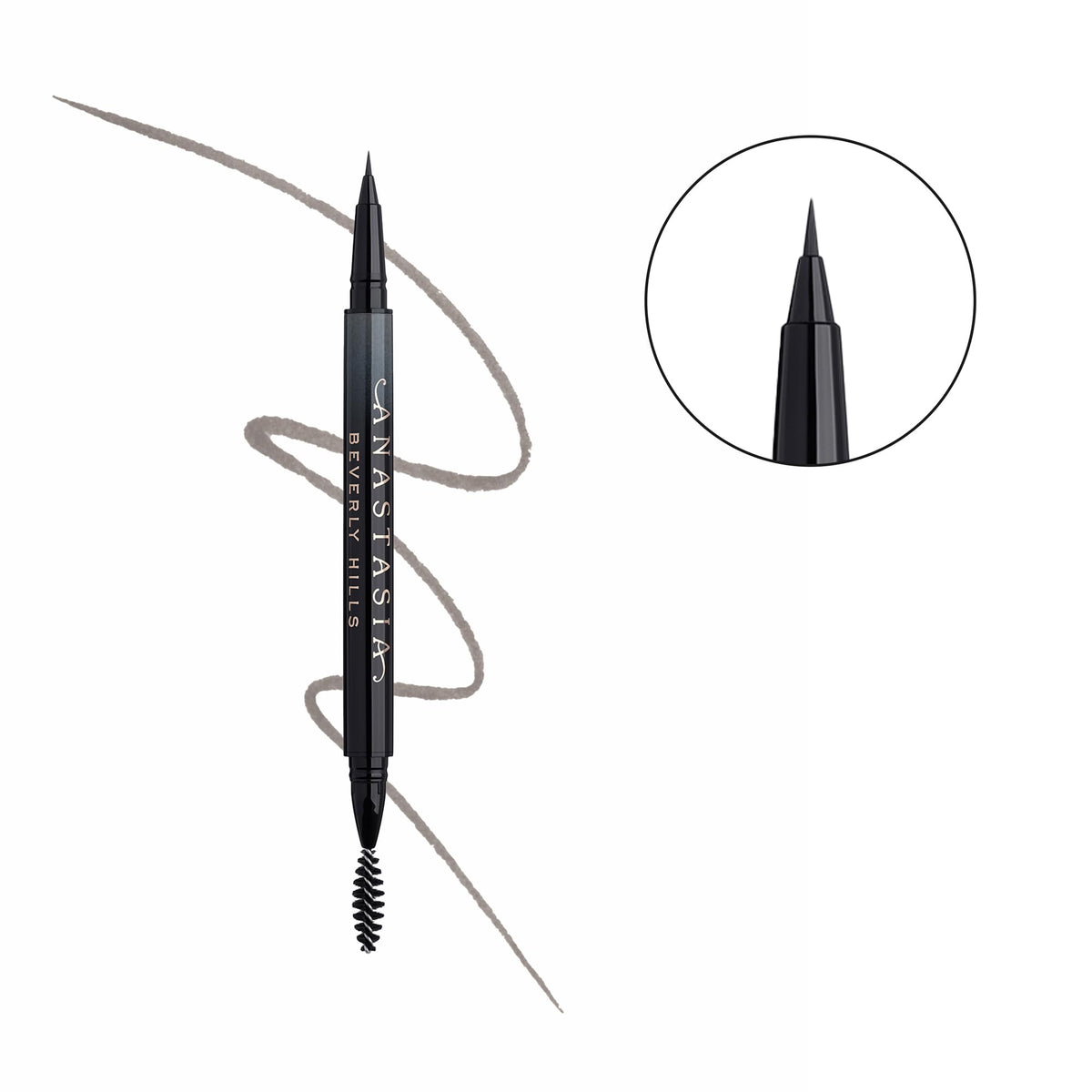 Anastasia Beverly Hills close-up of superfine brush tip for precise hair-like strokes