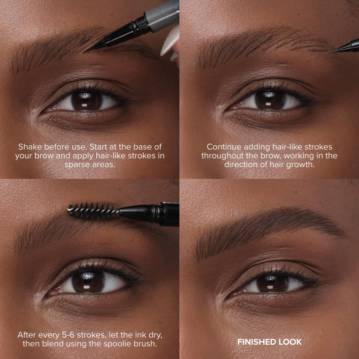 Anastasia Beverly Hills Microstroke applying brow with pen for realistic shaping and definition