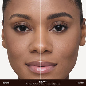 Anastasia Beverly Hills visible microstroke line on skin showing realistic hair mimicry benefit
