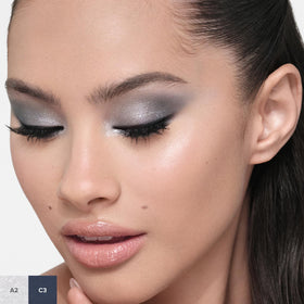 Anastasia Beverly Hills on model wearing intensified smokey evening eye for dimension
