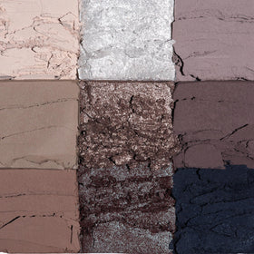 Anastasia Beverly Hills texture swatch of matte and metallic finishes for blendability