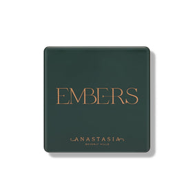 Anastasia Beverly Hills nine-pan layout flatlay displaying terracotta mattes and copper shimmers for cohesive looks