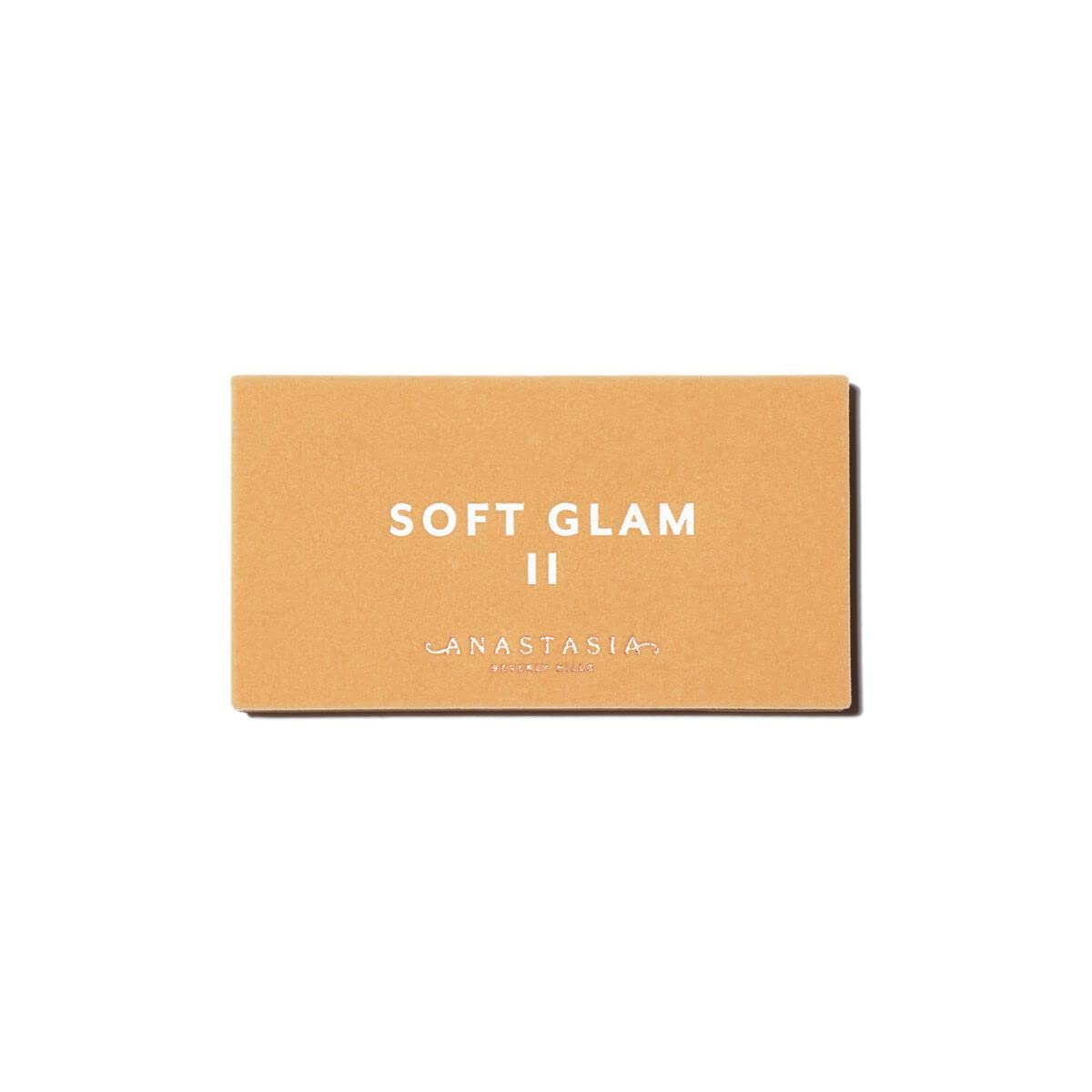 Anastasia Beverly Hills soft glam ii mini shown in hand to illustrate compact travel-ready size and portability