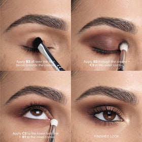 Anastasia Beverly Hills palette styled inside a travel bag demonstrating compact convenience and mirror utility