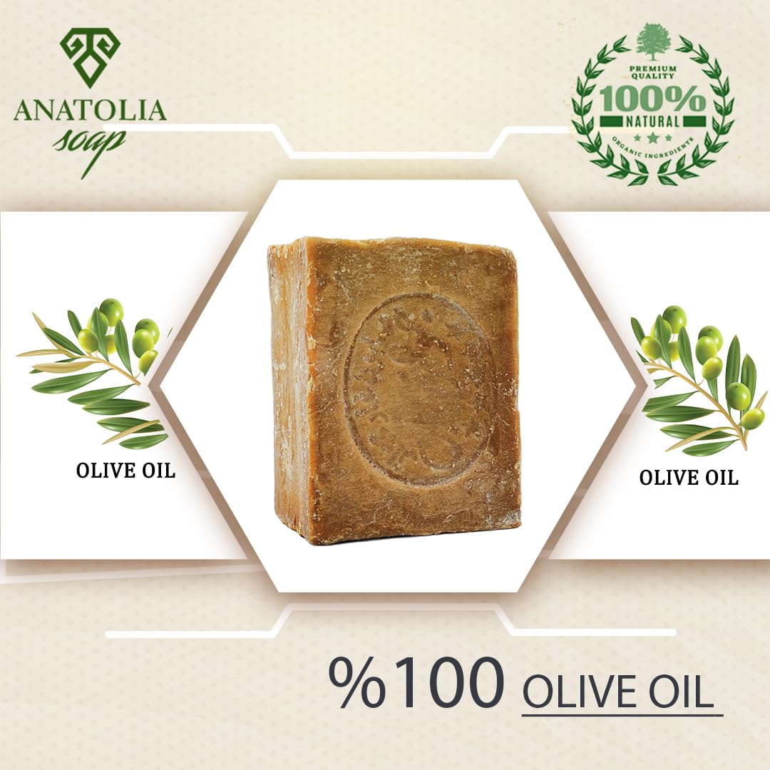 Anatolia Soap with olives visualizing natural olive oil ingredient