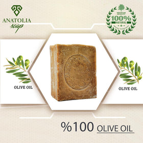 Anatolia Soap with olives visualizing natural olive oil ingredient